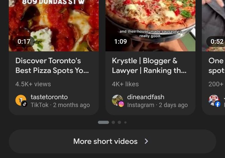 Strategic visibility through short form video