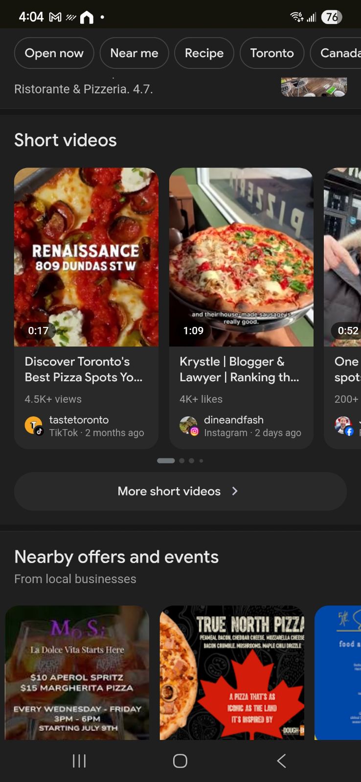 Strategic visibility through short form video